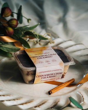Compassion Creamery Tiramisu 250g - Cinnamon Chai