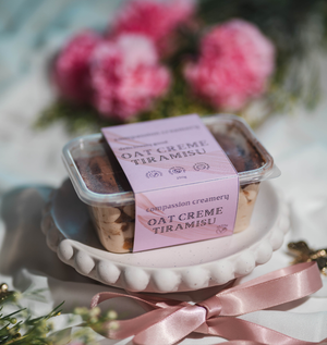Compassion Creamery Tiramisu 250g - Classic Oat Creme