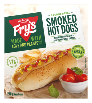Fry’s Plant-based Smoked Hot Dogs 240g (6pk)