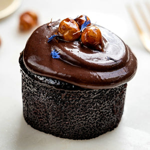 Mahadeva's Kitchen Hazelnut Ganache Cake w/ Hazelnut Orb